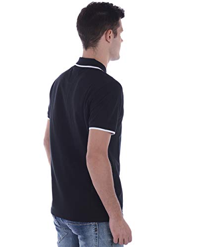 Kenzo Polo Negro Mini Tiger Hombre (XL)