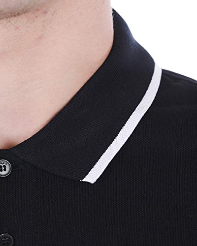 Kenzo Polo Negro Mini Tiger Hombre (XL)