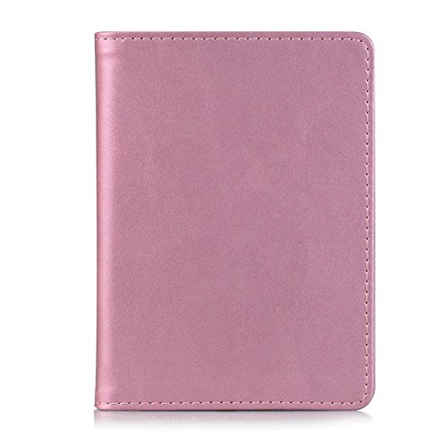 Kepuch Custer Funda para Pasaporte Passport,Slim Smart Cover Fundas Carcasa Case Protectora de PU-Cuero para Pasaporte Passport - Rojo