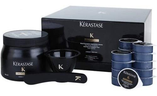 Kerastase Chronologiste Coffret Set Tecnico Masque Creme de Regeneration 500ml + 15 Monodosis Perlas de Caviar de 8ml cada + Shampoo Bain Revitalisant 1000ml + 1 Dosificador Pump