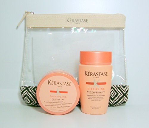 Kerastase Kit de viaje Discipline Bain 80 ml Masque 75 ml + Regalo Neceser
