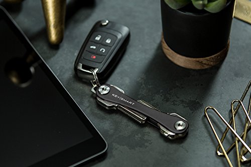 KeySmart - Llavero y Organizador de Llaves Compacto (hasta 14 Llaves, Negra)