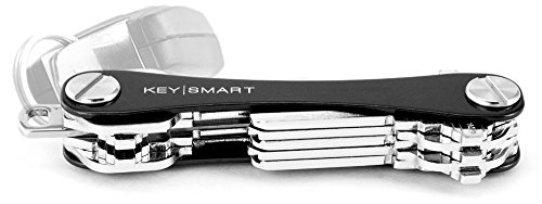 KeySmart - Llavero y Organizador de Llaves Compacto (hasta 14 Llaves, Negra)