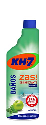 KH-7 Limpiador Baños y Desinfectante - Desinfección sin lejía - Aroma a manzana y hierbabuena - pack de 6 (6 x 750 ml)