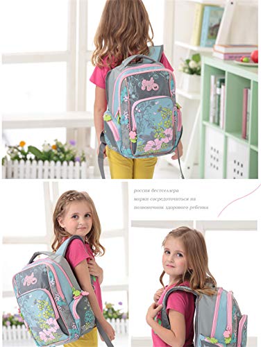 Kids Baby Cut Cartoon School Bags Nylon Ortopedia Impermeables Niños Mochilas de Primaria para Niñas 2