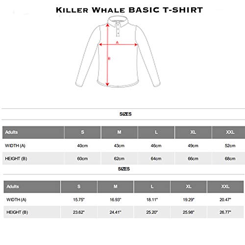 Killer Whale Camiseta Mujer Manga Corta Algodón Básica (Rosa Claro, S)