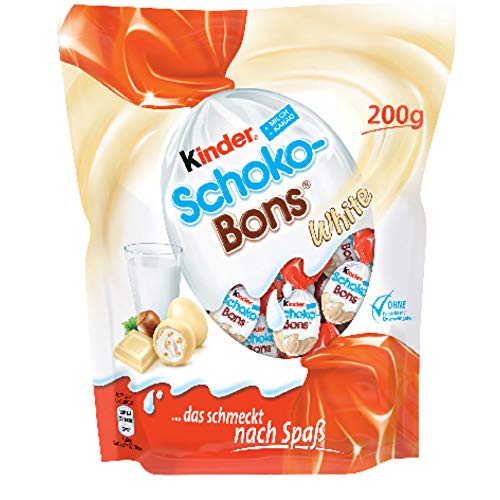 KINDER huevos schokobons white bolsa 200 gr
