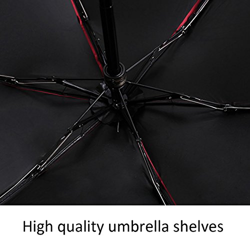 King Bomb Mini cápsula Paraguas súper Ligero pequeño Plegable con cápsula Caso Anti Ultravioleta Impermeable 5 Paraguas Plegable Viaje (Rosa)