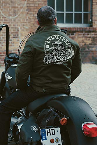 King Kerosin El Caballero Chaqueta, Oliva, L para Hombre