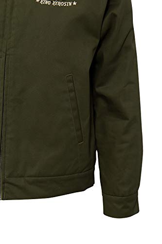 King Kerosin El Caballero Chaqueta, Oliva, L para Hombre