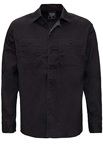 King Kerosin FCK The Rules Camisa, Negro, S para Hombre