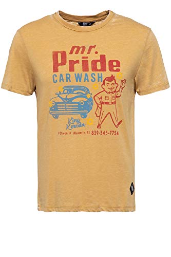 King Kerosin Mr. Pride Camiseta, Ocre, M para Hombre