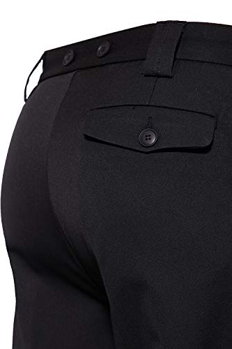 King Kerosin Swing Pantalón, Negro, 32W/ 32L para Hombre