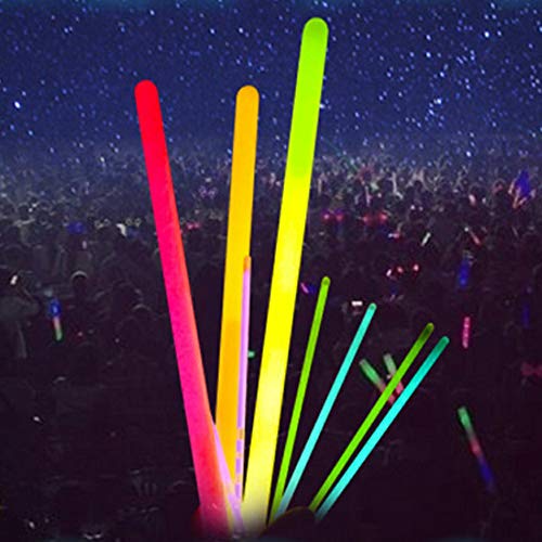 KinshopS Light Stick Concert Colorful Glow Sticks Pequeños Palos de luz Desechables para niños Fabricantes Vítores Atrezzo Palos de Plata