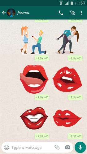 Kisses & Lips Stickers For Whatsapp – WAStickerApp