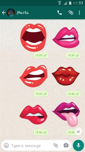 Kisses & Lips Stickers For Whatsapp – WAStickerApp