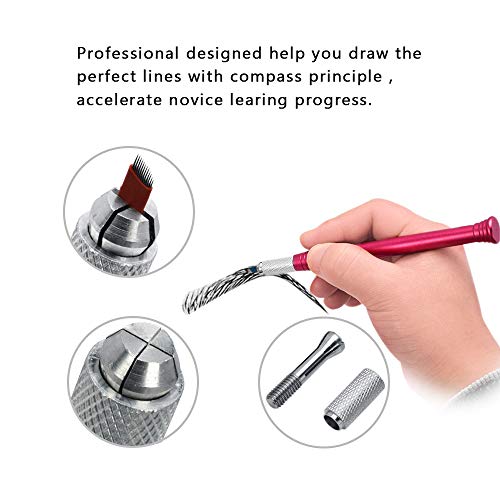 Kit De Microblading ATOMUS Microblading Para Cejas Pluma Manual Para Tatuaje Y Agujas Para Microblading 7 Pines 12 Pines 14 Pines 18 Pines Para Maquillaje Permanente De Cejas