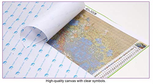 Kit de pintura de diamante de taladro redondo completo 5D Diy, Placa de España, Museo Nacional de Barcelona. España, estilo nórdico sin marco 40x50 cm