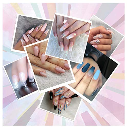 Kit de uñas de Polygel de 2 * 30 ml, kit de extensión de uñas acrílicas de gel de construcción de color blanco rosa, herramientas de uñas de gel profesionales