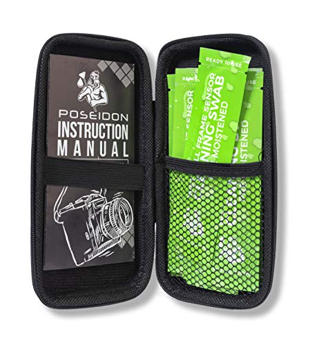 Kit húmedo de Limpieza para Sensor de cámara: 10 hisopos de 24 mm + Líquido Limpiador preaplicado (para réflex Digital o analógica, DSLR, SLR, Full Frame, CCD/CMOS)