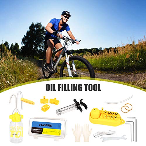 Kit Sangrado Frenos para Shimano,MAGURA, TEKTRO, SRAM,Kit de Purga de Freno de Disco hidráulico, Juego de Herramientas de Purga de Aceite Mineral para Frenos de Bicicleta
