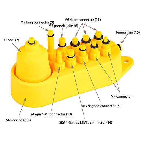 Kit Sangrado Frenos para Shimano,MAGURA, TEKTRO, SRAM,Kit de Purga de Freno de Disco hidráulico, Juego de Herramientas de Purga de Aceite Mineral para Frenos de Bicicleta