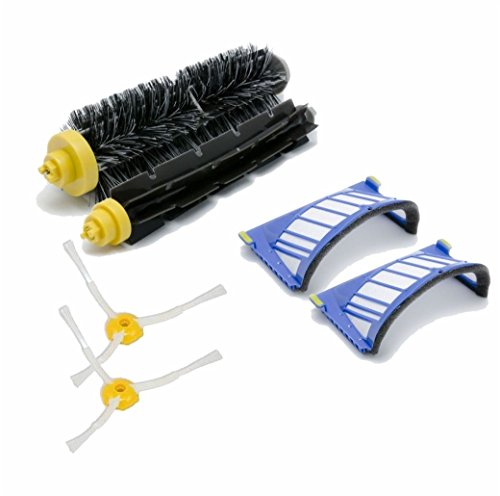 Kit Small Serie 600 cepillos 3 brazos y filtros para iRobot Roomba 660 Serie 661 662 663 664 665 666 667 668 669 670 671 672 673 674 675 676 677 678 679 680 garantía JSD