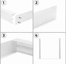 KIT Superficie Para Instalacion de Panel LED 120x30 cm. Lacado Blanco.