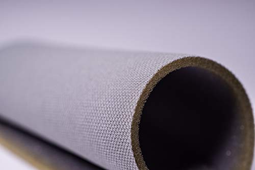 Kit tela para tapizar techo de coche, pegamento alta temperatura y brocha (GRATIS). Tejido gris claro foamizado de 3 METROS de largo x 1,50m de ancho. 2 litros de cola y un pincel para aplicarlo