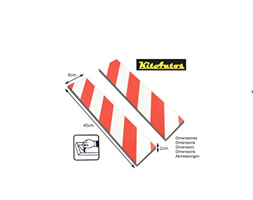 KITAUTOS.PP409R.Protector Puerta Parking. 9X40cm.Grosor 2cm.X2 Unidades.