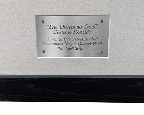 Kitbags & Lockers Super A3 tamaño de Christiano Ronaldo Firmado el GOL de la Cabeza - Juventus 0 vs Real Madrid 3" - Foto autografiada Foto Marco póster Regalo de fútbol