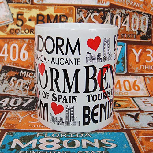 Kiteshaser Creativo Cerámica Urbano Turismo Cultura Benidorm Taza Hogar Colección Oficina 350ML