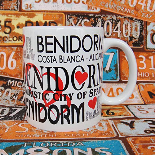 Kiteshaser Creativo Cerámica Urbano Turismo Cultura Benidorm Taza Hogar Colección Oficina 350ML