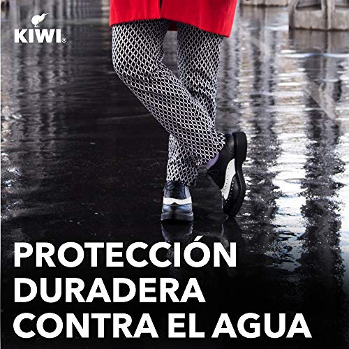 Kiwi Crema de Ceras Shine & Protect, Protege y Abrillanta Tu Calzado, Autoaplicador, Color Azul - 75 gr