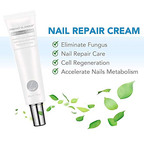 kkkl Vibrant Glamour Nail Care Crema de reparación de uñas, restaura Las uñas decoloradas y dañadas