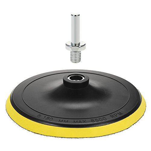 KKmoon 7PCS 7" 180mm Coche Pulido Almohadillas Depilación Pulido Almohadilla Esponja Equipo Conjunto Incluso 5 Pulido Almohadillas  + 1 De Lana  Buffer + 1 Adhesivo  Partidario Almohadilla con Caña