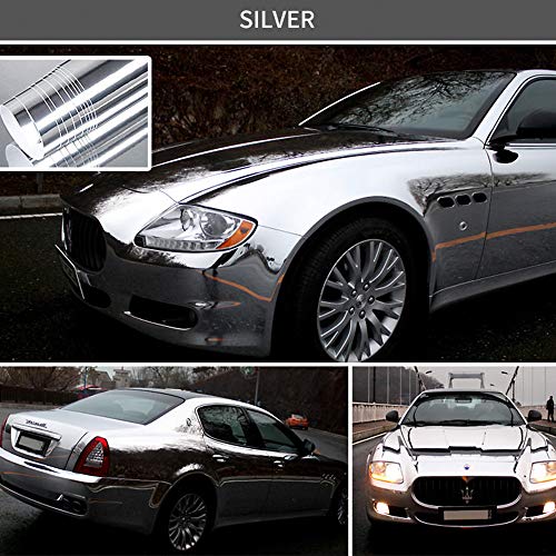 KKmoon Vinilo Fibra de Carbono Adhesiva para Coche Decoración Auto Vehículo 152 x 20cm