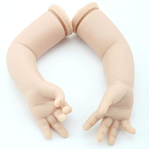 KLOP256 Kit muñeca Reborn Regalo 22 Pulgadas extremidades Completas no tóxico Juguete sin Pintar niños compañeros Juego Lindo Molde Realista simulación Suave Cabeza Silicona DIY