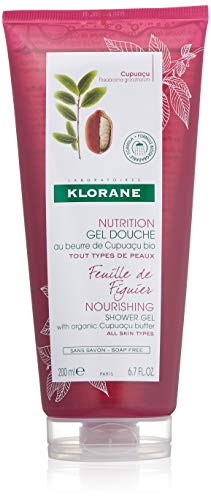 Klorane - Gel de ducha con hojas de hico, 200 ml