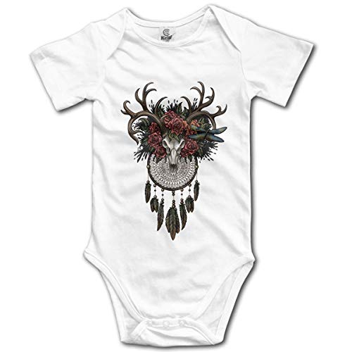 Klotr Ropa para Bebé Niñas Niños Oh My Deer Newborn Bodysuits Short Sleeved Romper Jumpsuit Outfit Set