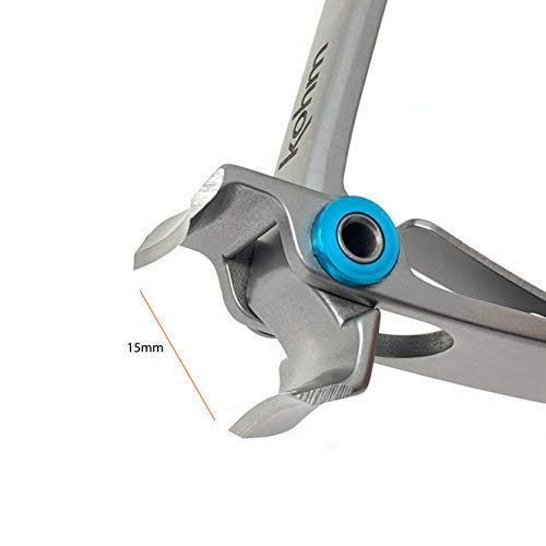 Kohm CP-120L - Cortauñas gigantes de 5 mm para uñas gruesas o uñas duras para hombres, personas mayores y adultos