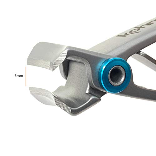 Kohm CP-120L - Cortauñas gigantes de 5 mm para uñas gruesas o uñas duras para hombres, personas mayores y adultos