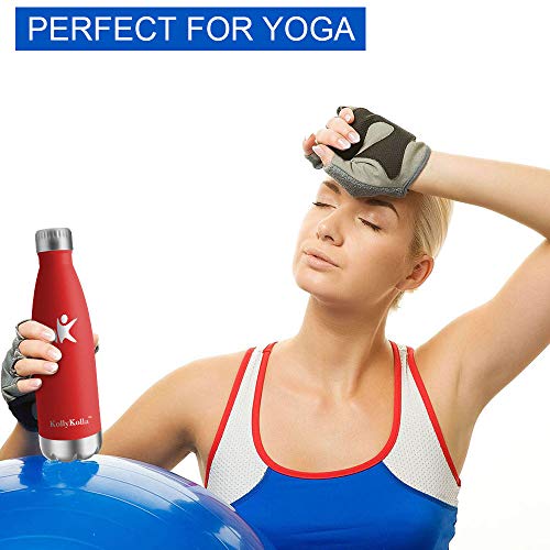 KollyKolla Botella de Agua Acero Inoxidable, Termo Sin BPA Ecológica, Botellas Termica Reutilizable Frascos Térmicos para Niños & Adultos, Deporte, Oficina, Yoga, Ciclismo, (750ml Esmeralda)