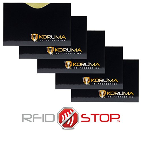 Koruma - RFID NFC BLOQUEO SIN CONTACTO TARJETAS DE MANGA PROTECTOR (HBLG 5)