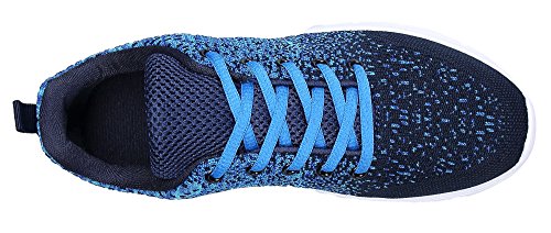 KOUDYEN Zapatillas Deportivas de Mujer Hombre Running Zapatos para Correr Gimnasio Calzado Unisex,XZ746-W-blue-EU36