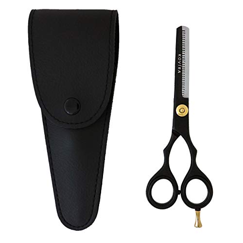 Kovira Tijera Vaciar Pelo con Tornillo Ajustar la Tensión - 15,2cm de Largo - Tijera Entresacar Acero Inoxidable Japonés Tijeras Descargar Peluqueria Cortes de pelo en Casa – Para Hombres y Mujeres