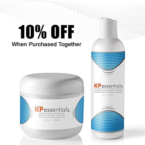 KP Essentials - Set de crema exfoliante y exfoliante corporal Queratosis Pilaris - 10oz