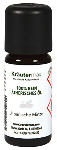 Kräutermax Aceite de menta japonesa 1 x 10 ml de aceite esencial