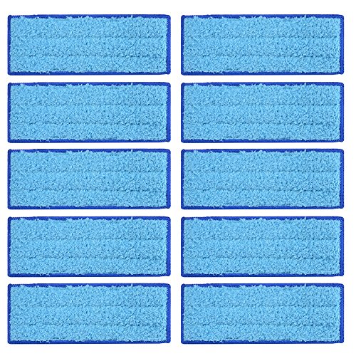 Kreema 10Pcs microfibra pano mojado almohadillas trapezoidales reutilizables reemplazables para iRobot Braava Jet 240/241 limpiador robot