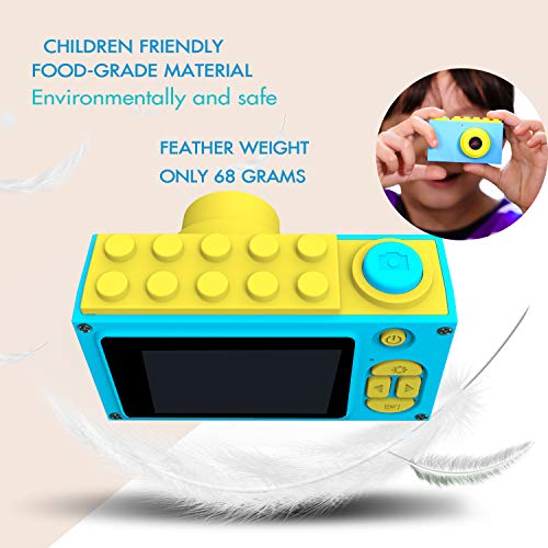 Kriogor Cámara Fotos Niño Impermeable, Digital Juguete Cámara 4 Zoom Digital 2 Pulgadas 8MP 1080P HD Niña Regalos Cumpleaños Navidad (Tarjeta TF Incluida)